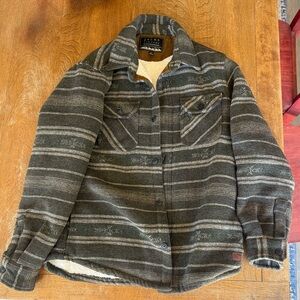 Jachs Gray and White Plaid Jacket